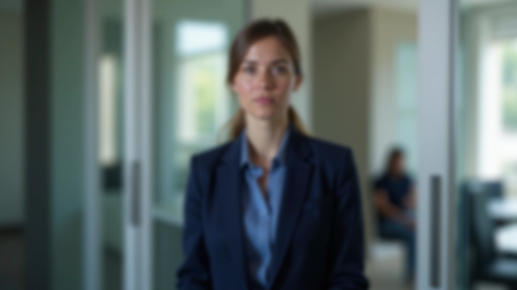 Professional demonstrating correct standing posture with shoulders back, chin level, and balanced weight distribution for public speaking